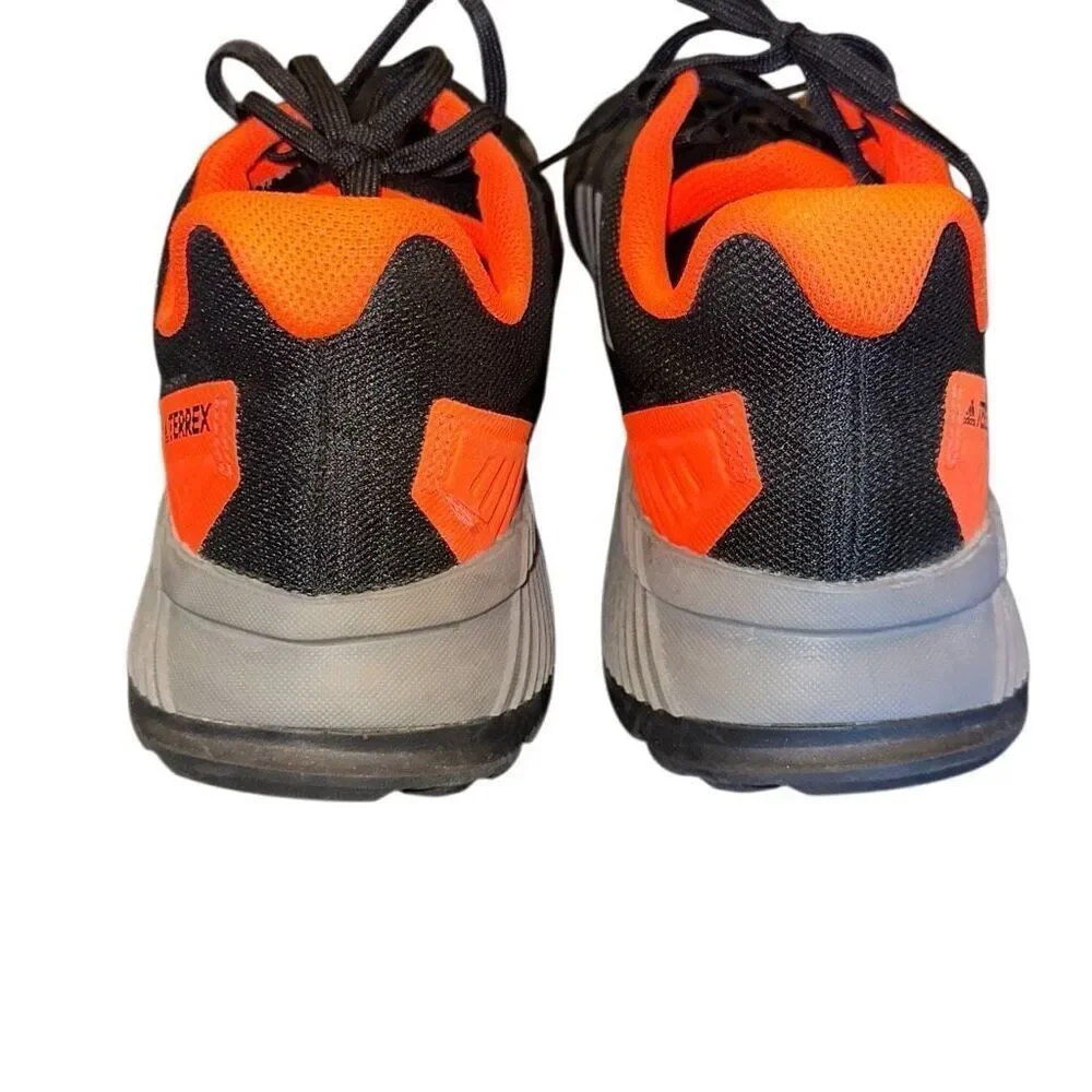 Adidas Terrex Men's Black and Orange Trail Sneakers